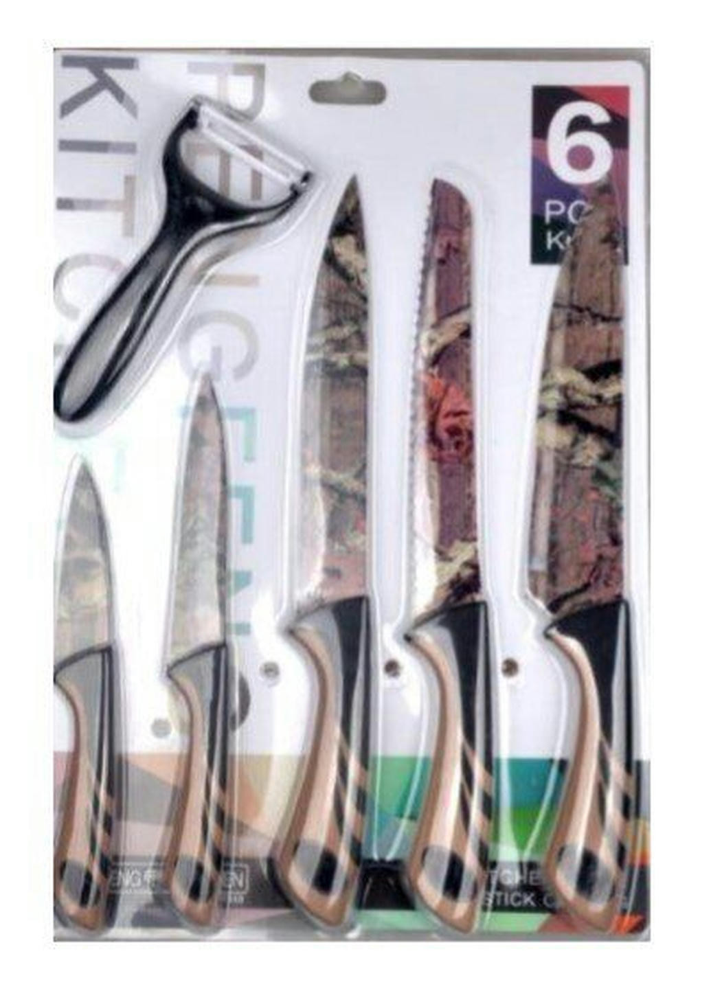 Набор ножей FRU-917 6 предметов Frico комбинированные,