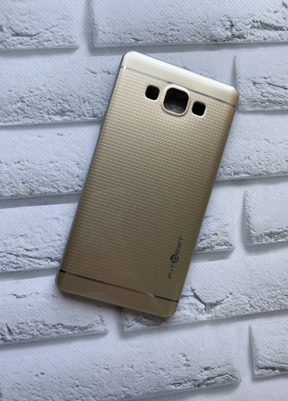 Силіконовий чохол для SAMSUNG Galaxy A7 FitBest. Золотий Creative (257960166)