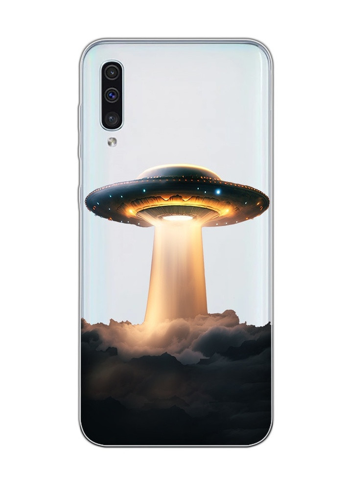 Прозрачный чехол на Samsung Galaxy A50 (2019) A505 Тарелка НЛО (принт 242) Creative (257976885)