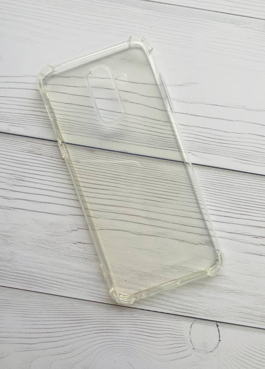 Прозорий силіконовий чохол із потовщеними кутами для Samsung Galaxy А6 Plus Creative (257976688)