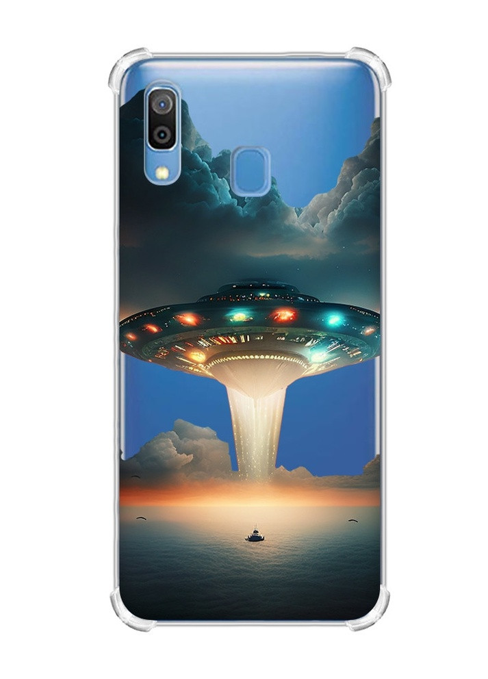Чехол с утолщёнными углами на Samsung Galaxy A30 (2019) / A20 (2019) Тарелка UFO (принт 241) Creative (257976985)