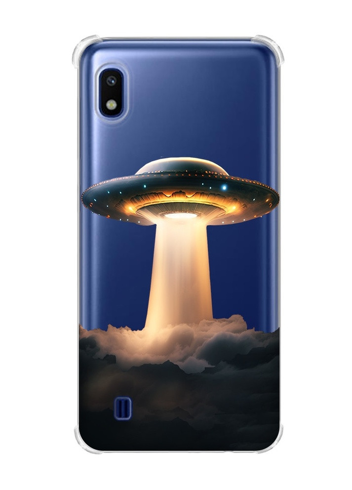 Чехол с утолщёнными углами для Samsung Galaxy A10 (2019)/A105 Тарелка НЛО (принт 242) Creative (257976642)