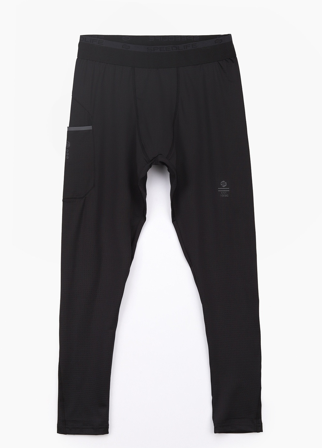 Черные демисезонные фитнес лосины Speed life