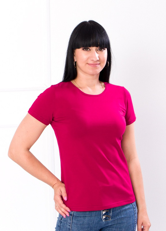 Червона літня футболка жіноча бордовий носи своє (p-6018-35146) Носи своє