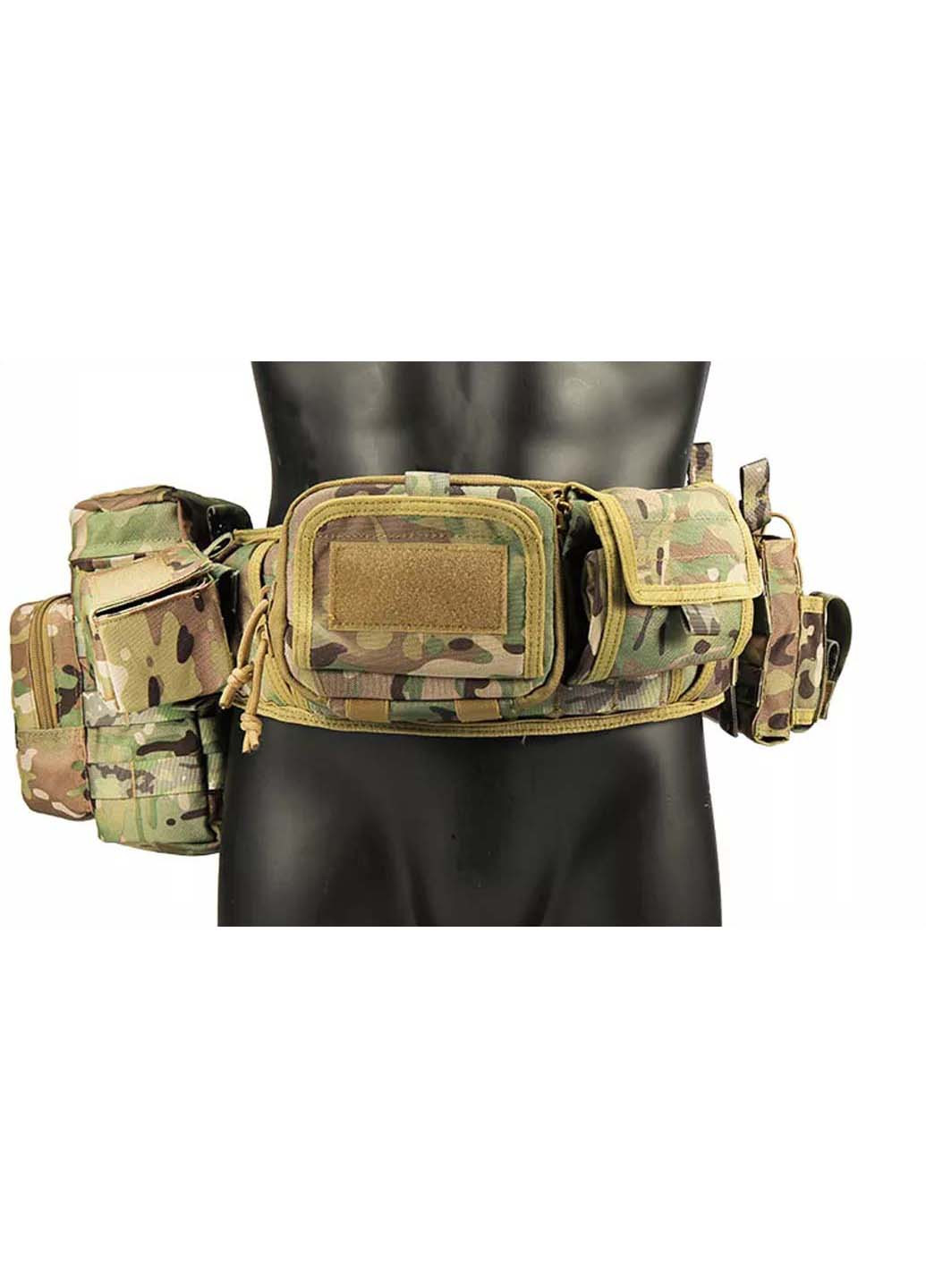Военный боевой ремень с карманами Yakeda molle heavy duty soft рпс (257962241)