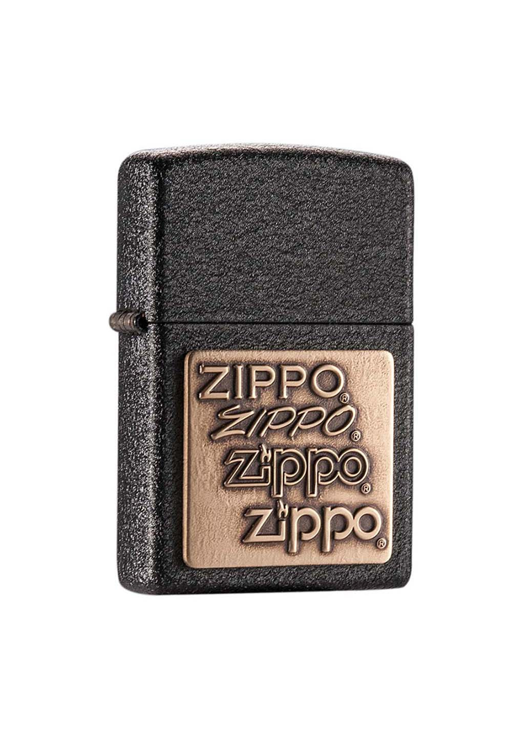 Запальничка Brass Emblem Black Crackle Zippo (257962114)