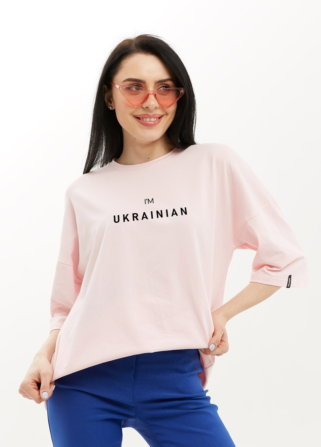 Розовая летняя футболка lucas Garne
