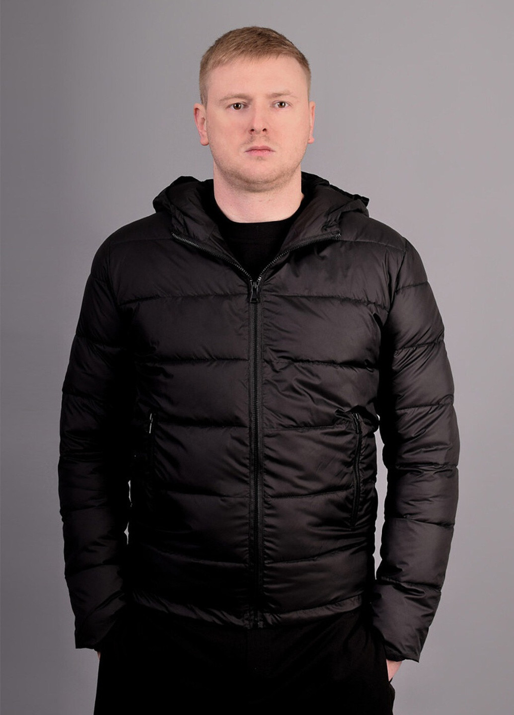 Чорна демісезонна куртка rainbow 23 Reload