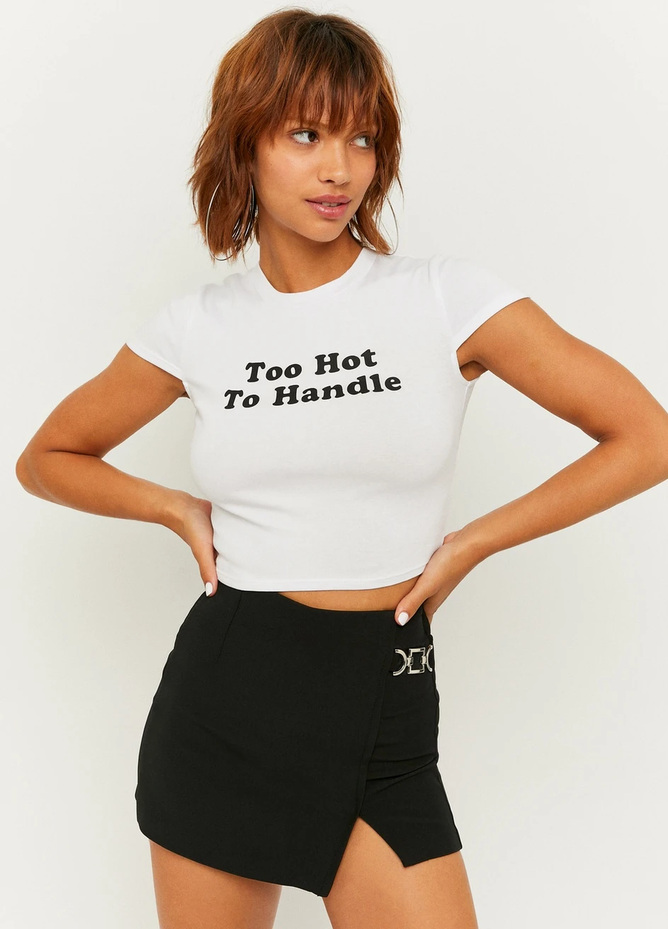 Футболка Tally Weijl Printed T-Shirts - KNIT WOMEN TOP - (257972846)