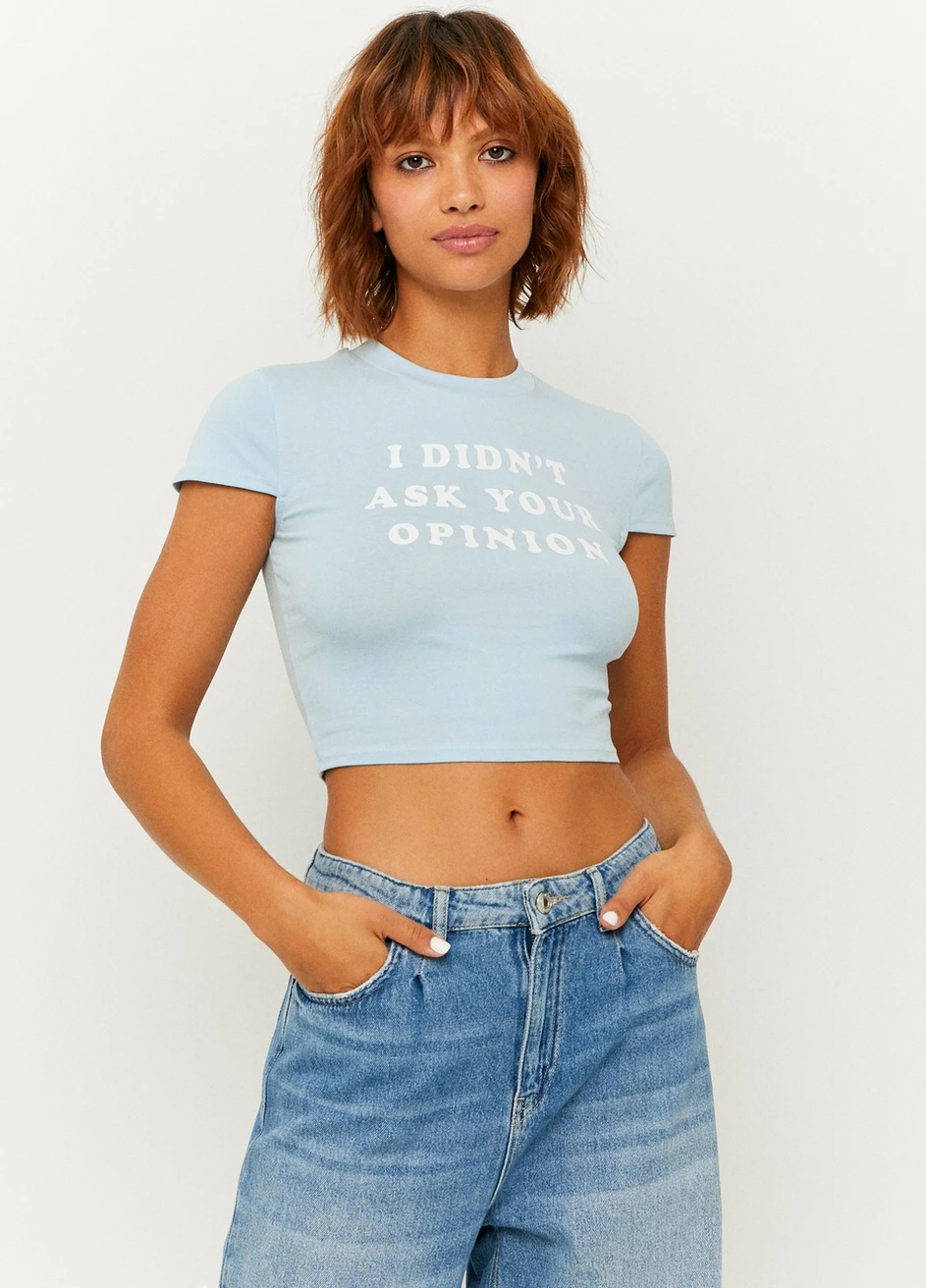 Футболка Tally Weijl Printed T-Shirts - KNIT WOMEN TOP - (257972844)