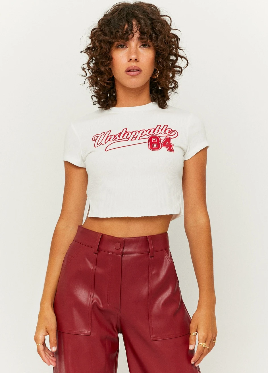 Футболка Tally Weijl Printed T-Shirts - KNIT TOP - (257972934)