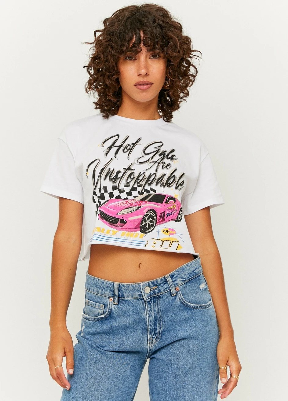 Футболка Tally Weijl Printed T-Shirts - KNIT TOP - (257972880)
