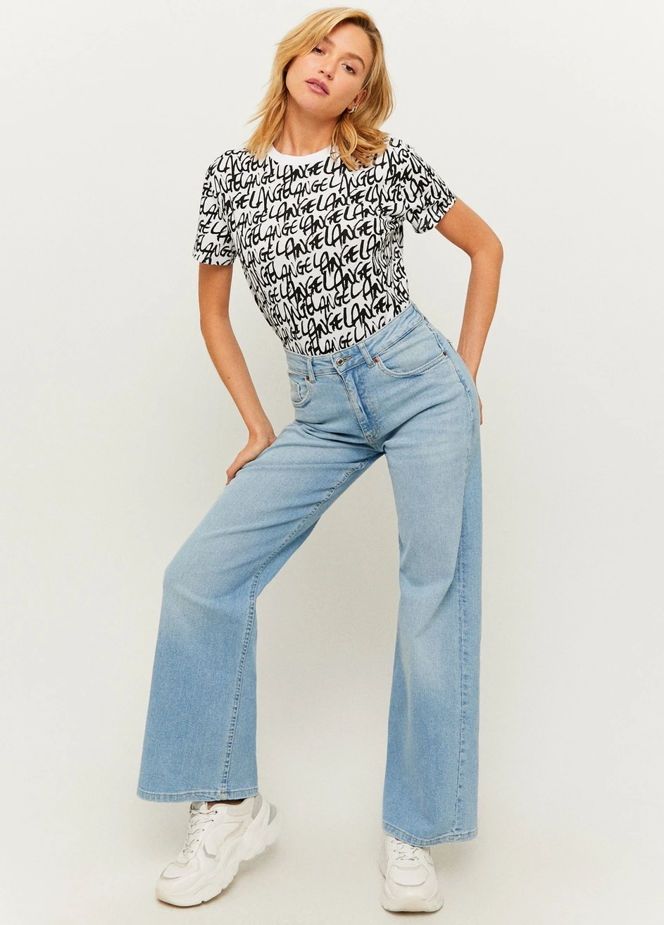 Футболка Tally Weijl Basic Stretch TShirt - KNITTED BASIC TSHIRT - (257972838)