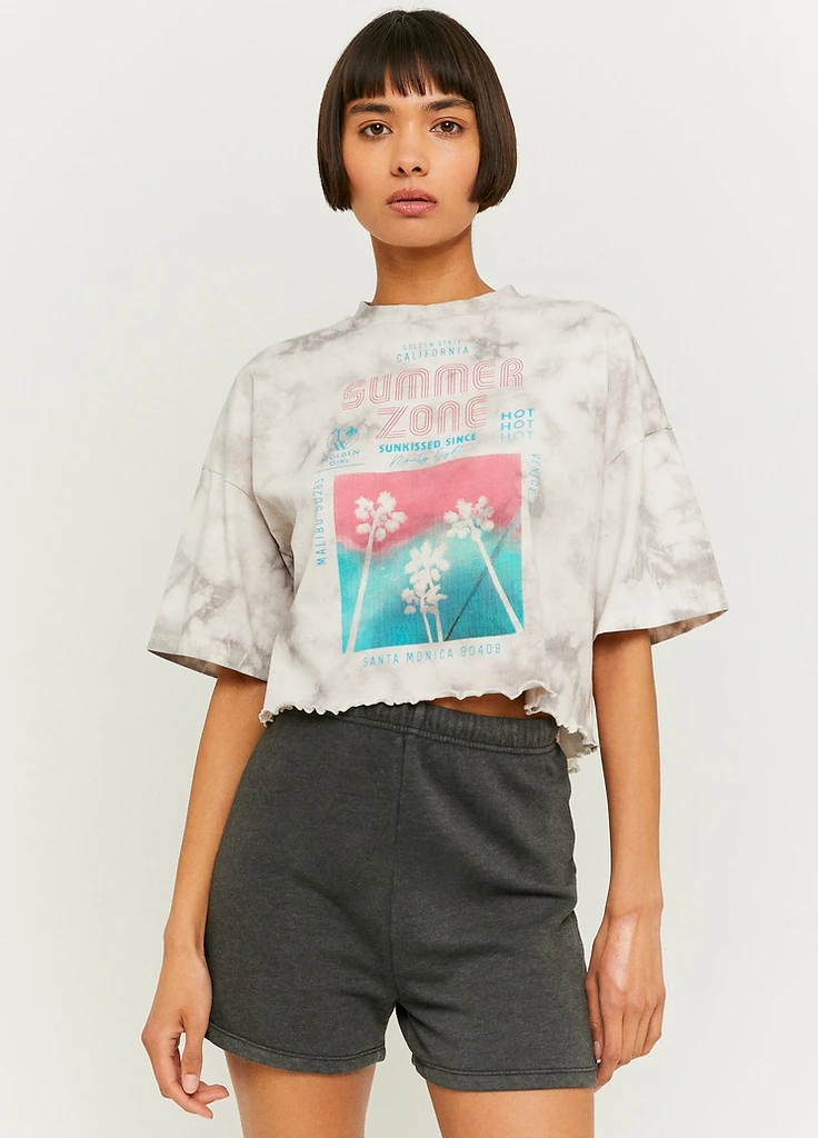 Футболка Tally Weijl Printed T-Shirts - KNIT TOP - (257972903)
