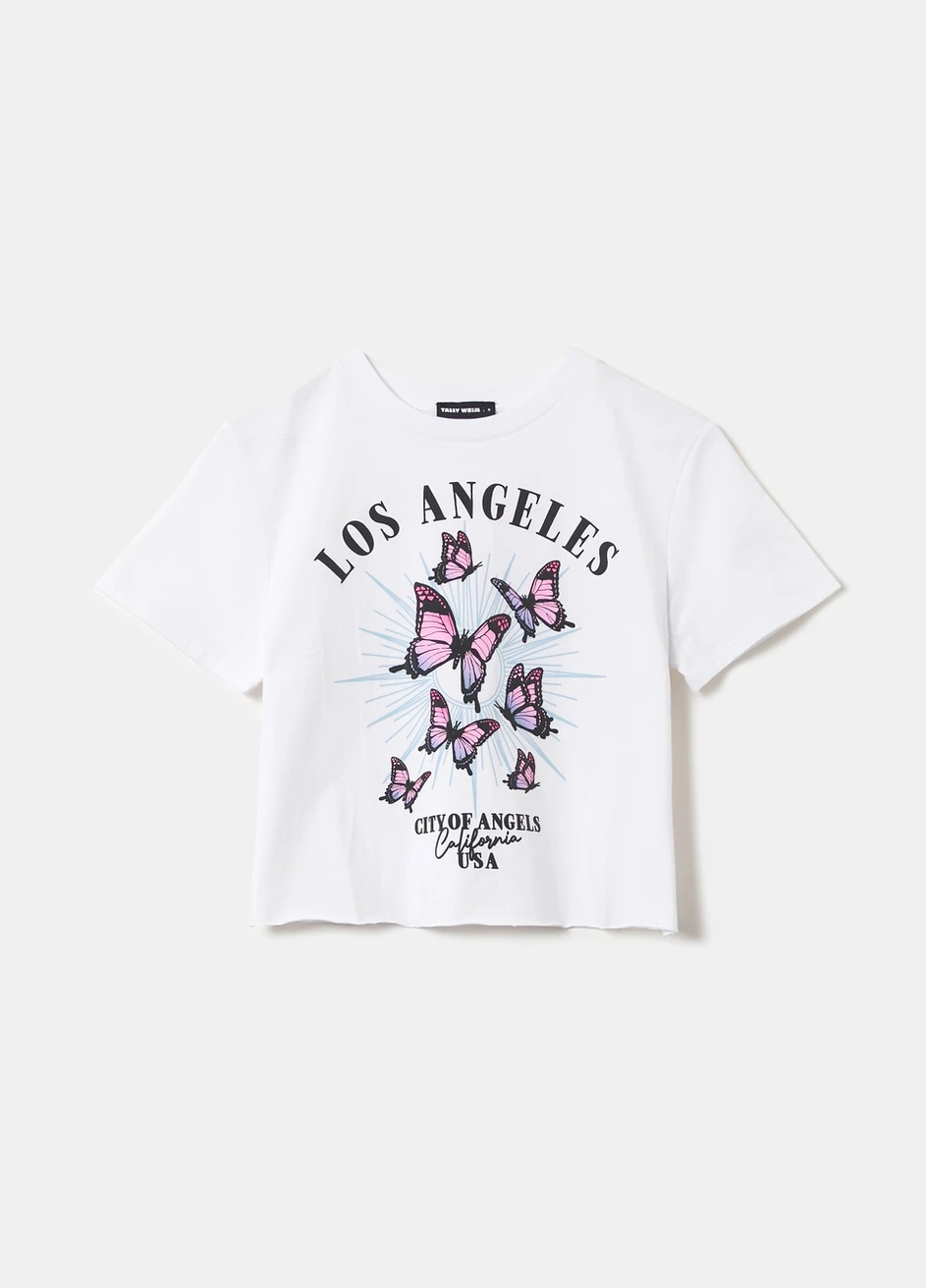 Футболка Tally Weijl Printed T-Shirts - KNIT WOMEN TSHIRT - (257972862)