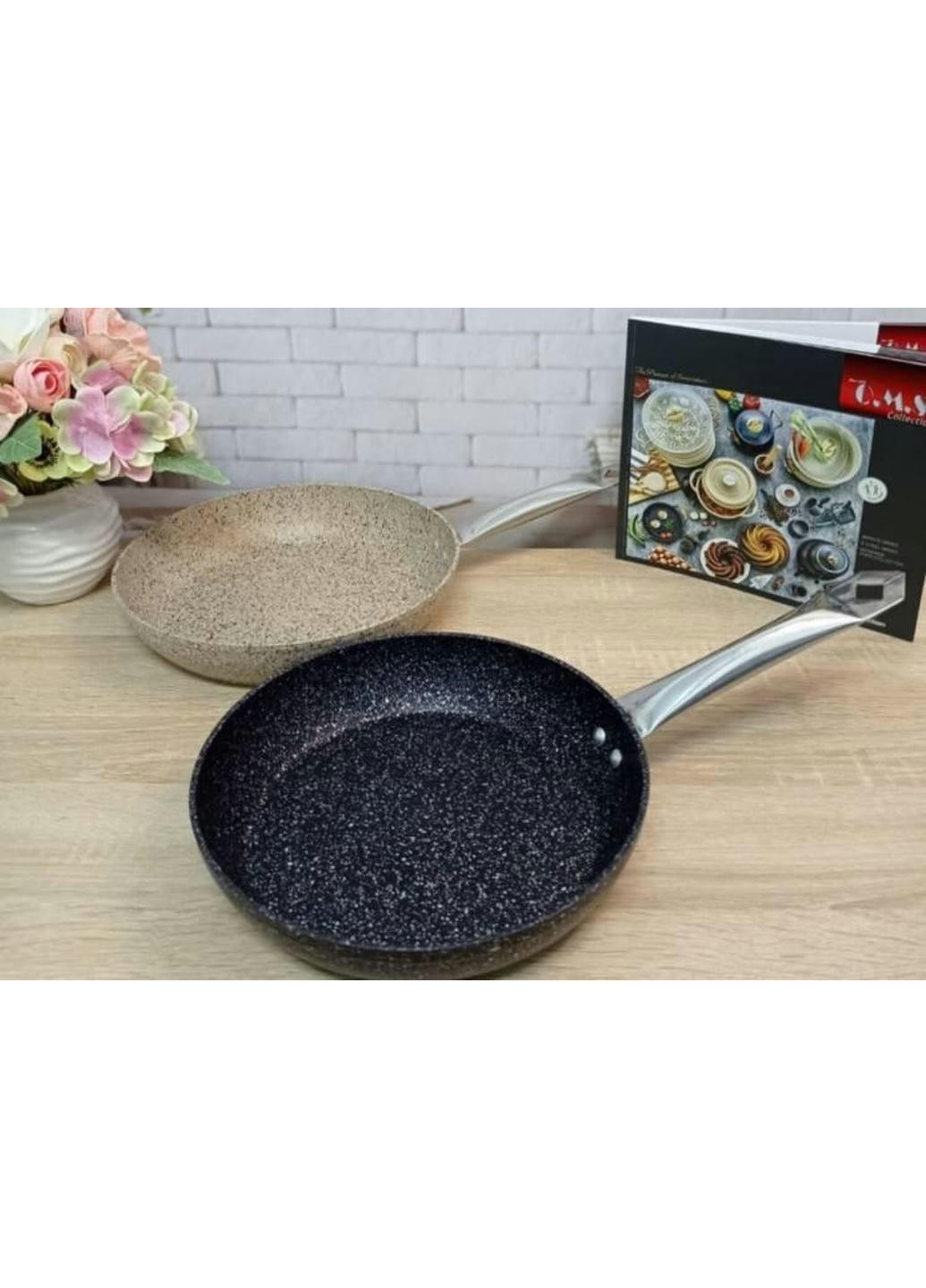 Сковорода універсальна 3207-24-Black 24 см чорна OMS (258200701)