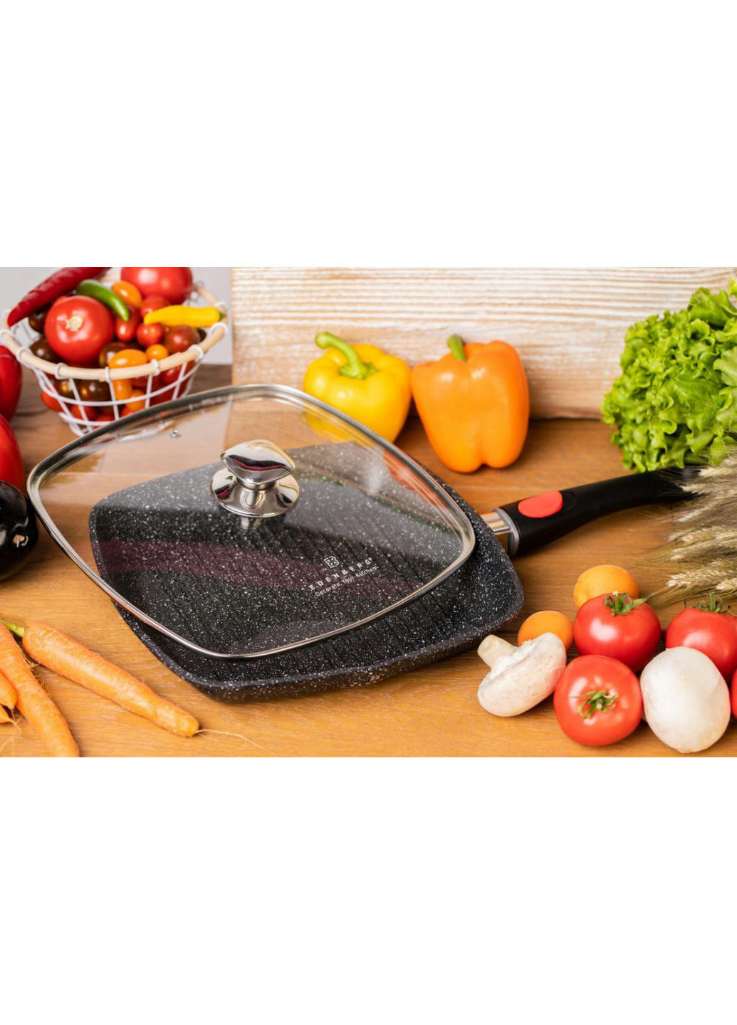 Сковорода гриль EB-8130 28 см Edenberg (258259742)