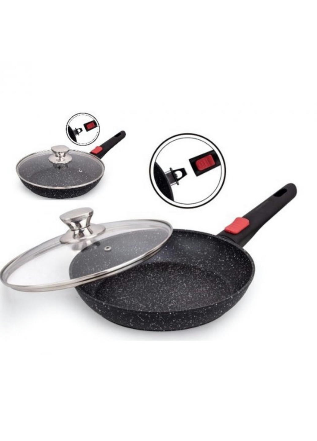 Сковорода універсальна з кришкою EB-13005 28 см Edenberg (258260237)