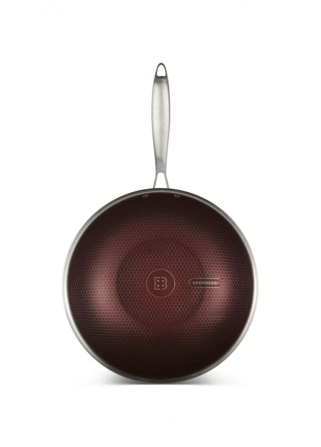 Сковорода Вок с крышкой EB-14109 30 см Edenberg (258259841)