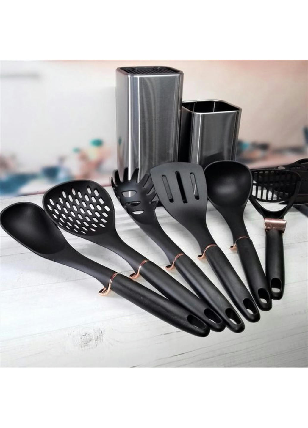 Набір ножів та кухонного приладдя EB-3615 15 предметів Edenberg комбінований,