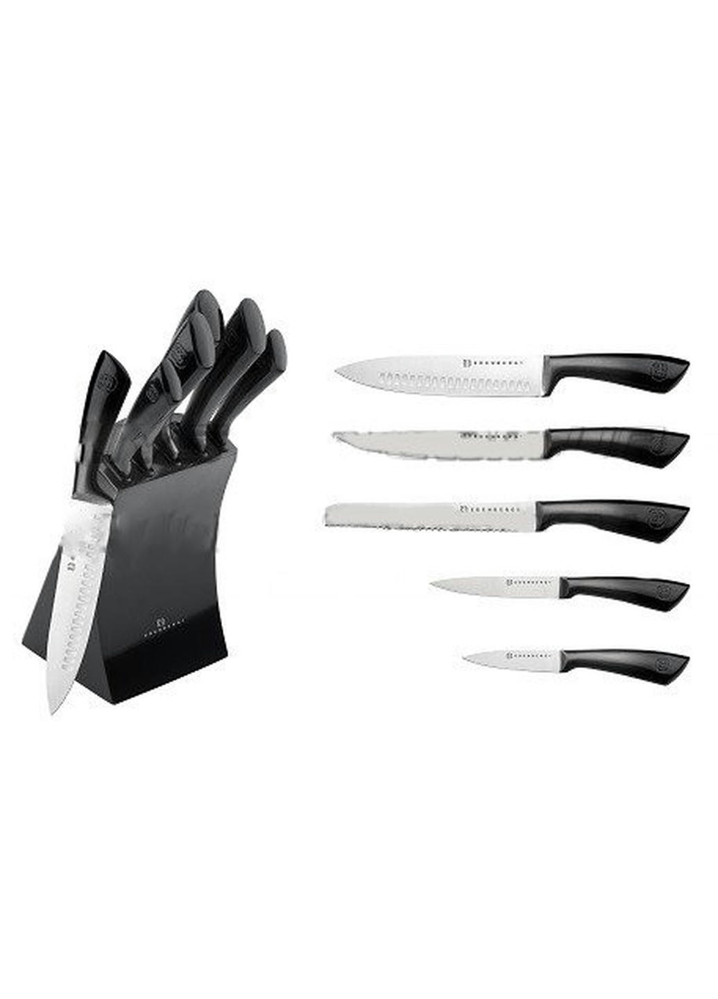 Набор ножей EB-11003-Black 6 предметов черный Edenberg комбинированные,