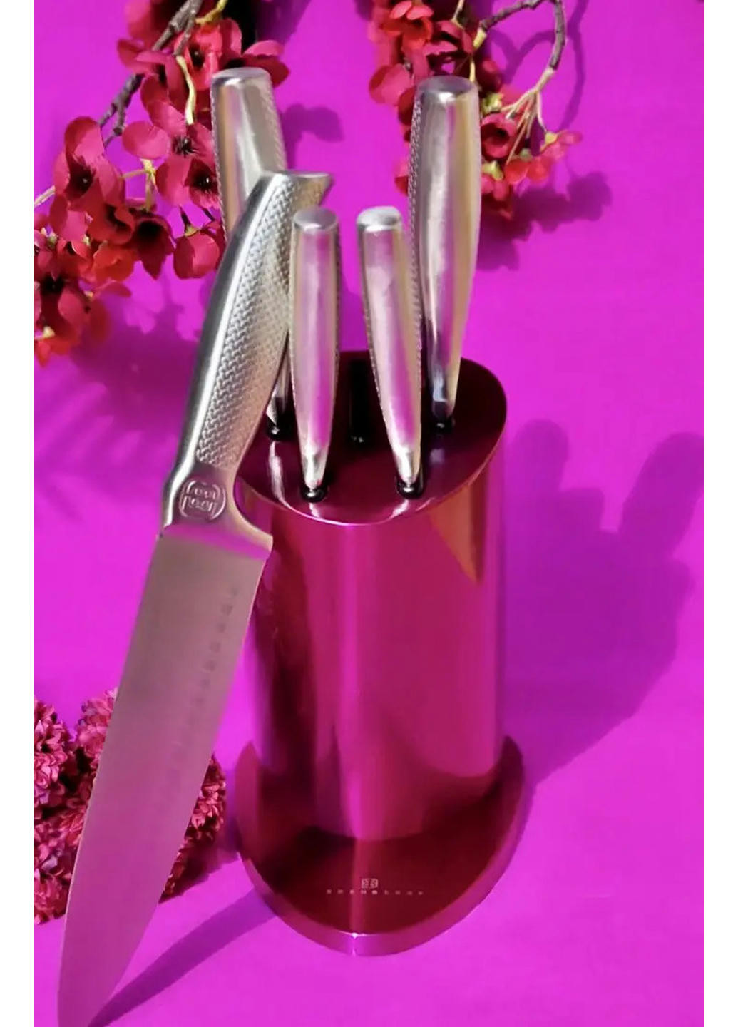Набор ножей EB-11021-Pink 6 предметов розовый Edenberg комбинированные,