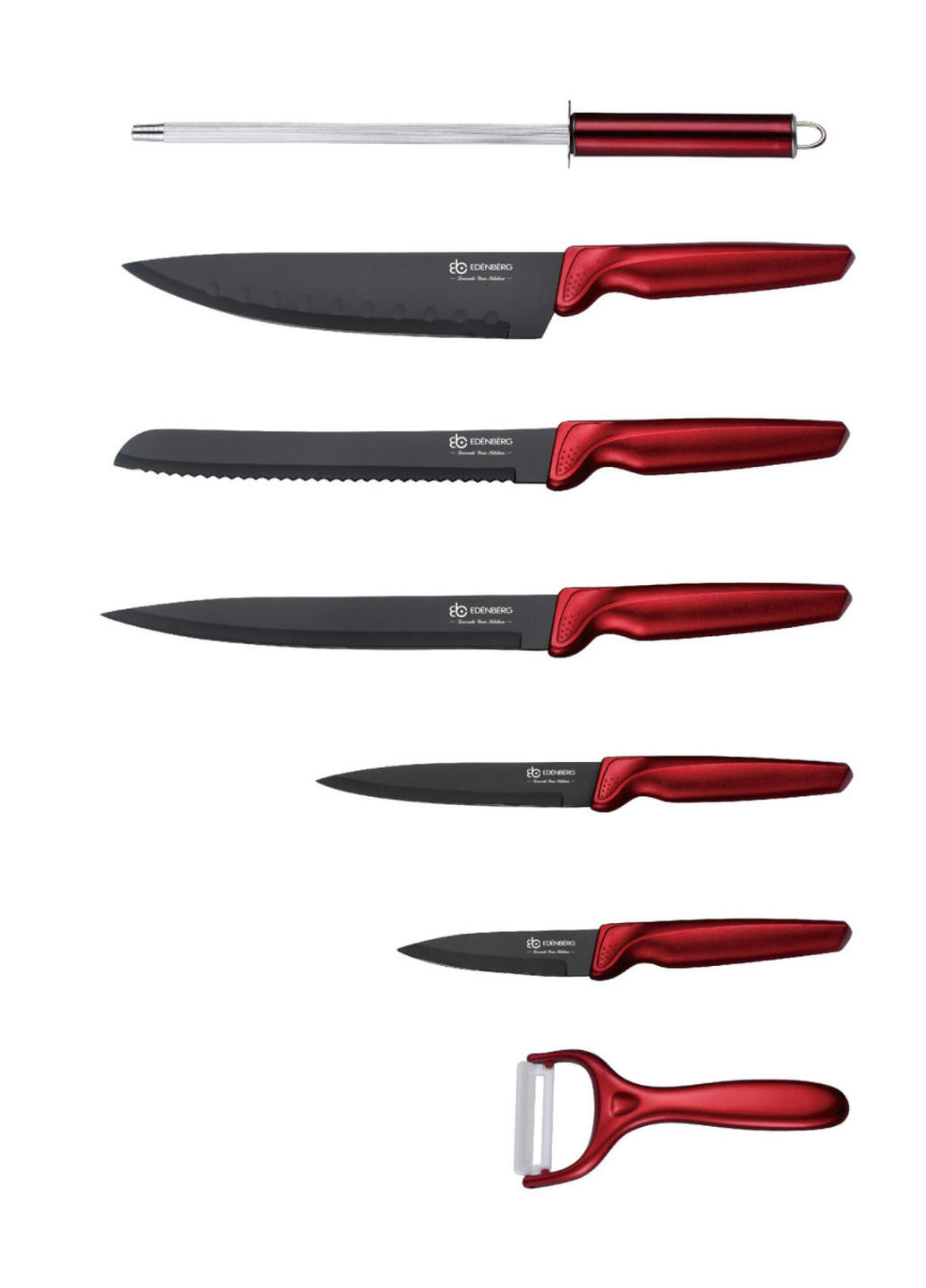Набор ножей EB-951 8 предметов Edenberg комбинированные,