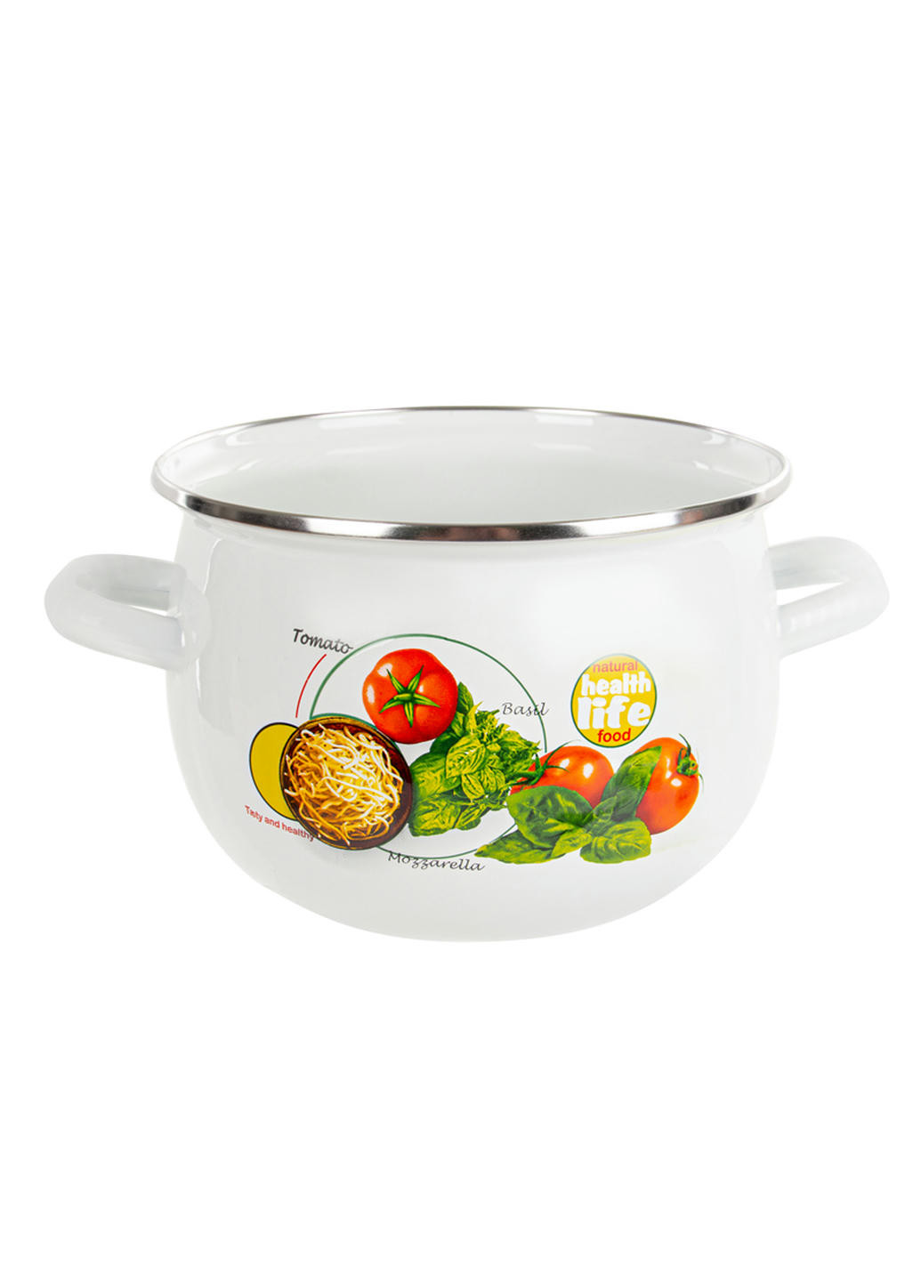 Каструля з кришкою Е-Декор Моцарелла 069-139 3.5 л No Brand (258260315)