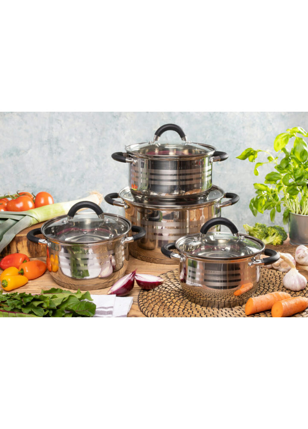 Набір каструль EB-2412 8 предметів Edenberg (258260409)