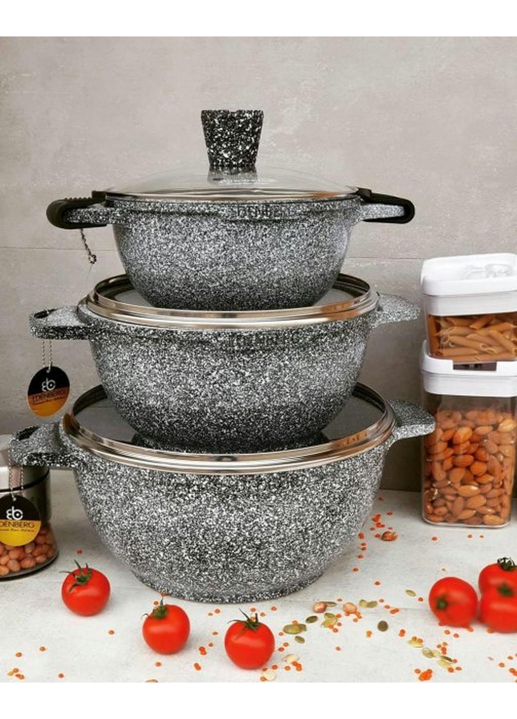 Набор кастрюль EB-3985 6 предметов Edenberg (258260231)