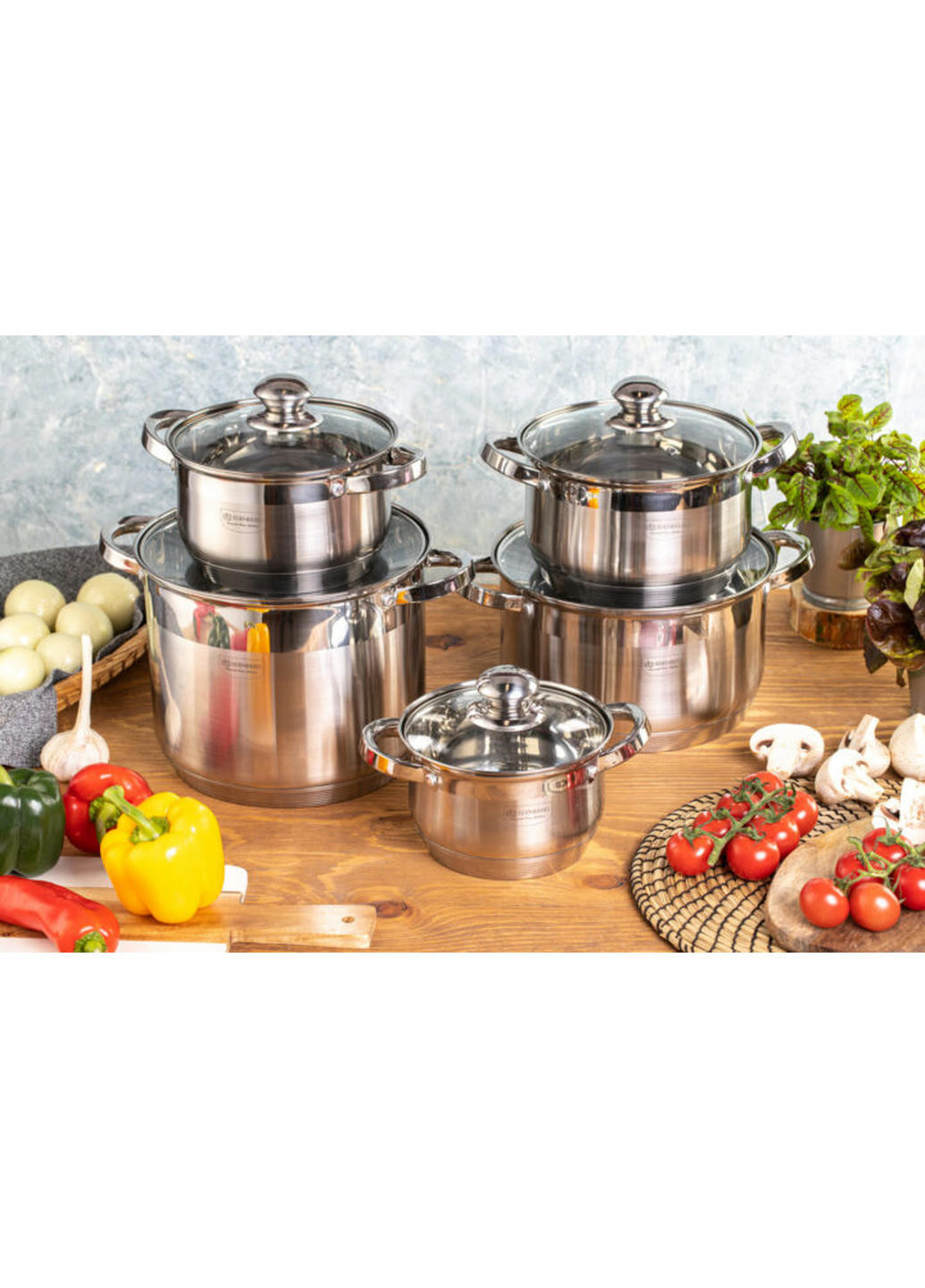 Набір каструль EB-4009 10 предметів Edenberg (258260211)