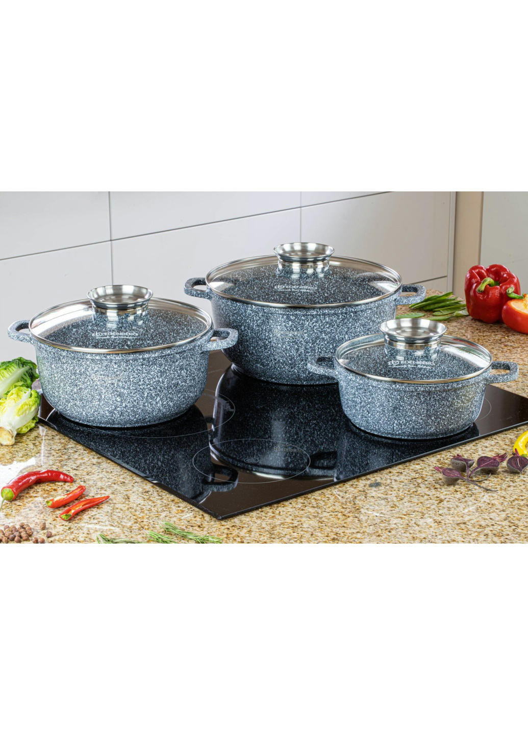 Набір каструль EB-8020 8 предметів Edenberg (258260251)