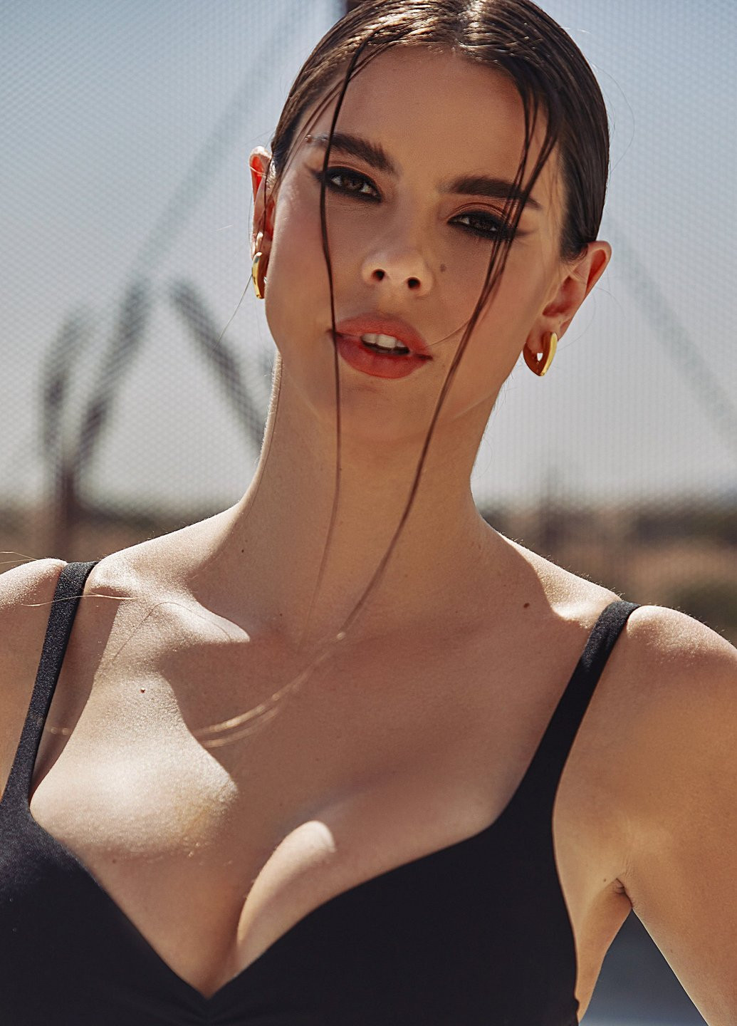 Чорне боді на тонких бретелях Gepur (257985640)