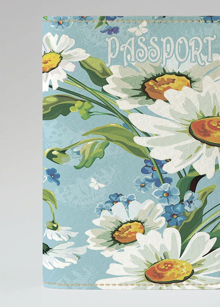 Обложка на паспорт гражданина Украины загранпаспорт ромашки 2 (эко-кожа) Слава Украине! Po Fanu (257985308)