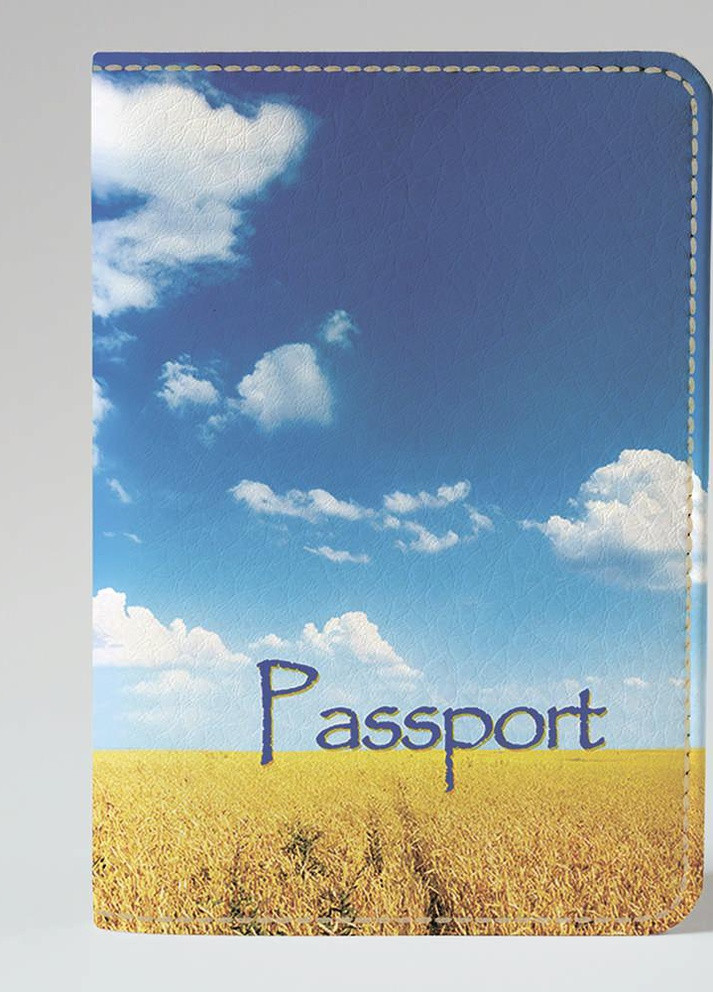 Обложка на паспорт гражданина Украины загранпаспорт Украинское поле (эко-кожа) флаг Слава Украине! Po Fanu (257985297)