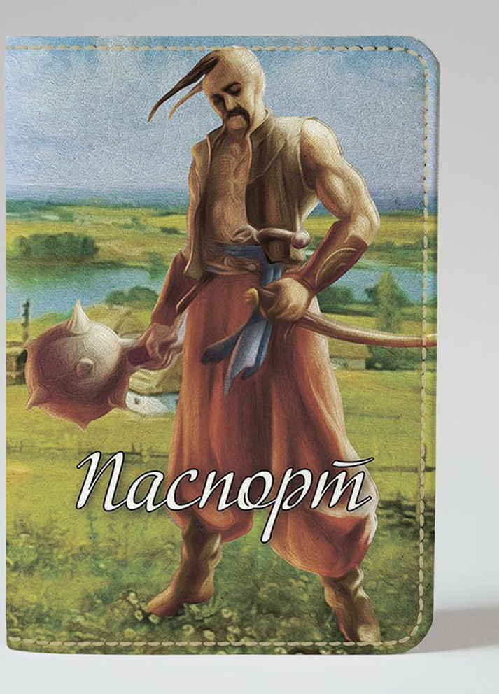Обложка на паспорт гражданина Украины загранпаспорт Казак с булавой (эко-кожа) украинец украинца патриот Po Fanu (257985284)