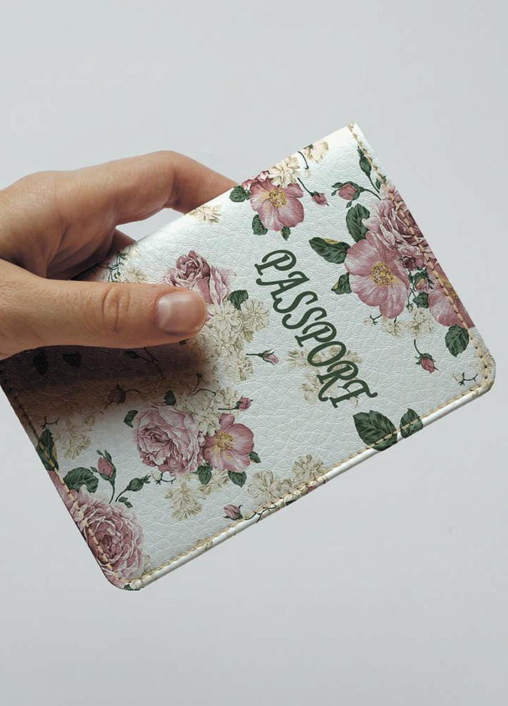 Обкладинка на паспорт громадянина України закордонний паспорт квіти (еко-шкіра) Слава Україні! Po Fanu (257985280)