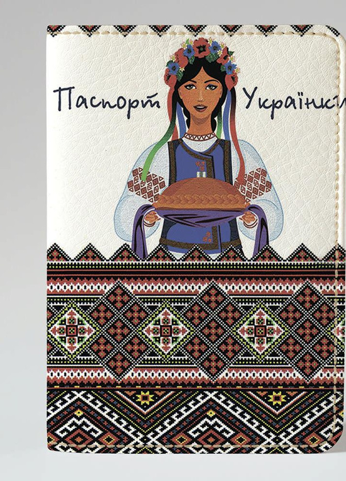 Обкладинка на паспорт громадянина України закордонний паспорт Брюнетка українка (еко-шкіра) Паспорт українки Po Fanu (257985272)