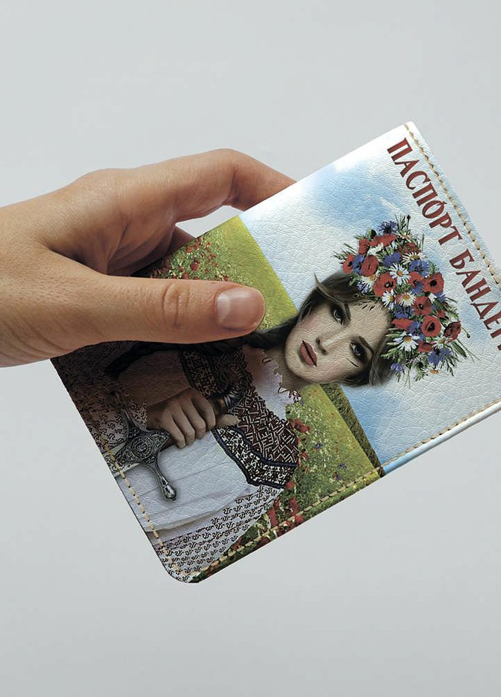 Обложка на паспорт гражданина Украины загранпаспорт Паспорт Бандерівки (эко-кожа) Po Fanu (257985302)