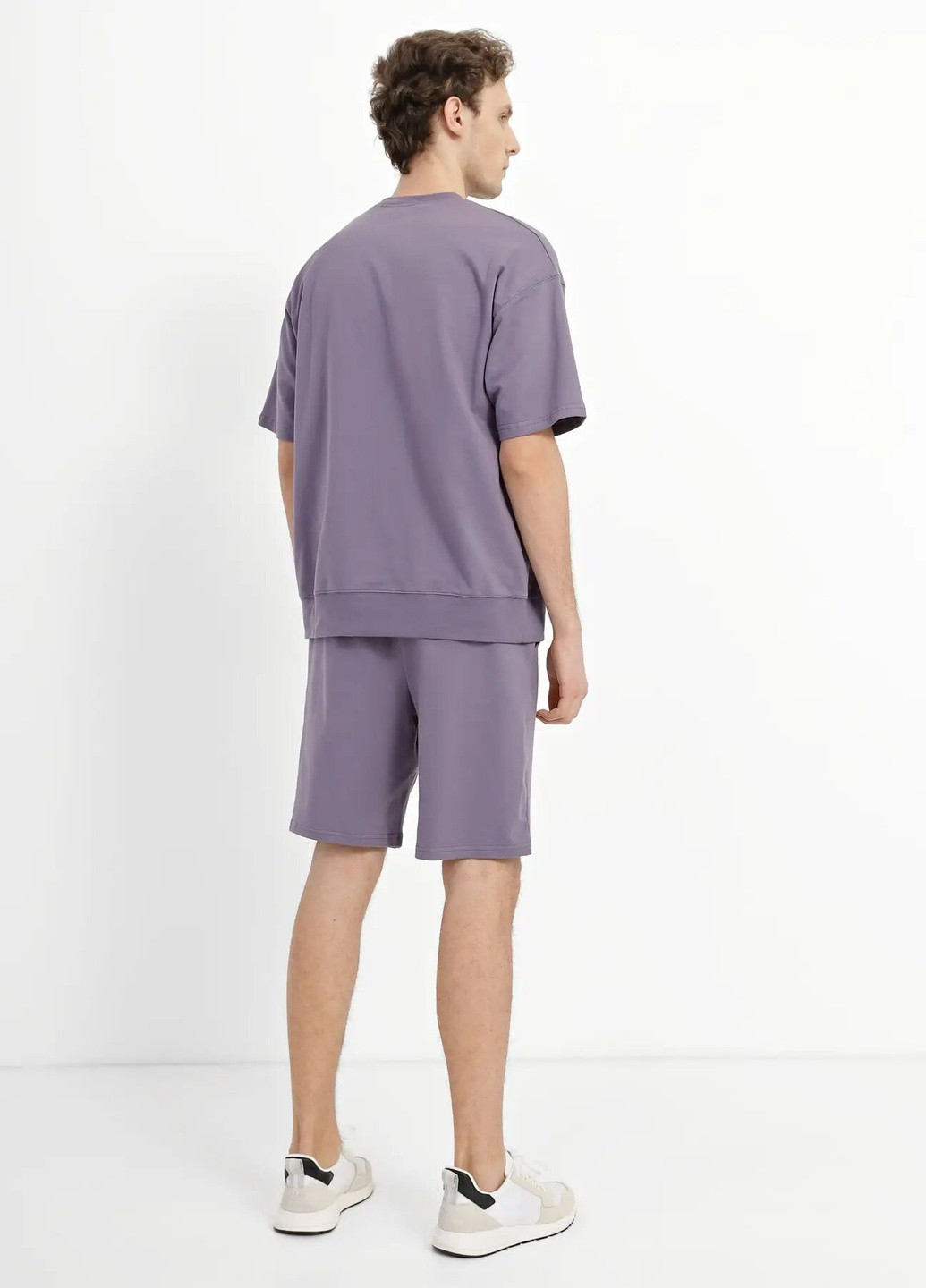 Серый летний комплект для мужчин футболка и шорты с шортами Роза