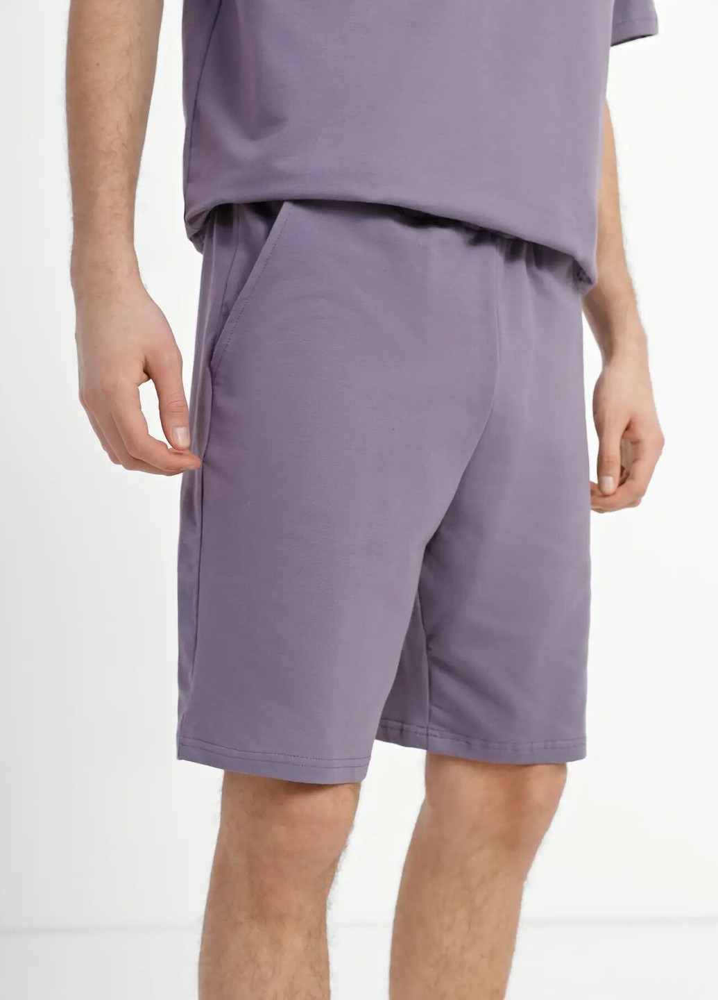 Серый летний комплект для мужчин футболка и шорты с шортами Роза