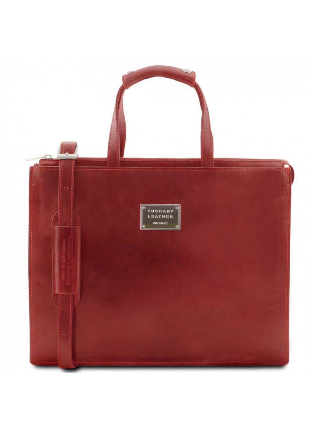 Женский портфель на 3 отделения из кожи Leather TL141343 PALERMO Tuscany Leather (257996370)