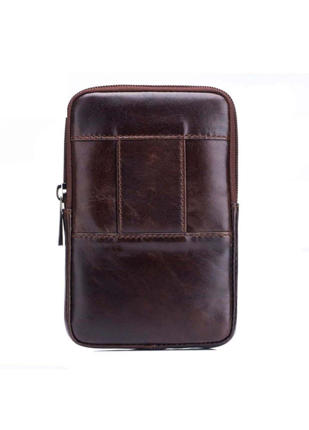 Чоловіча сумка-чохол на пояс із натуральної шкіри YB10 17.5×11×4 BULL (257996535)