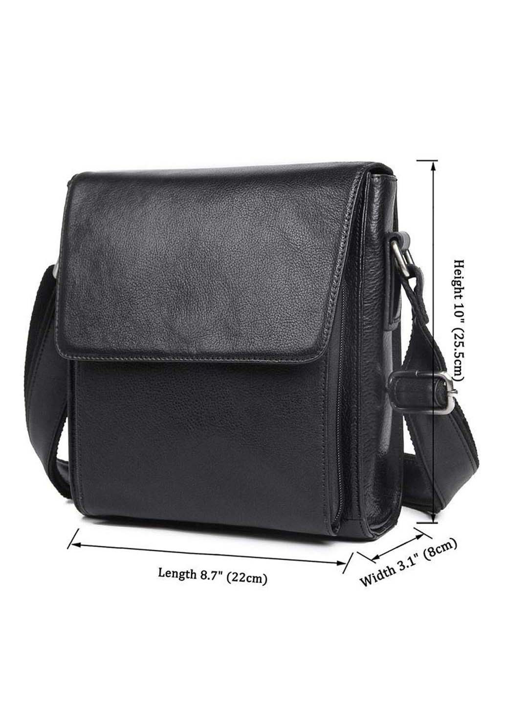 Слінг сумка 7055A з натуральної шкіри 25.5×22×8 John McDee (257996660)