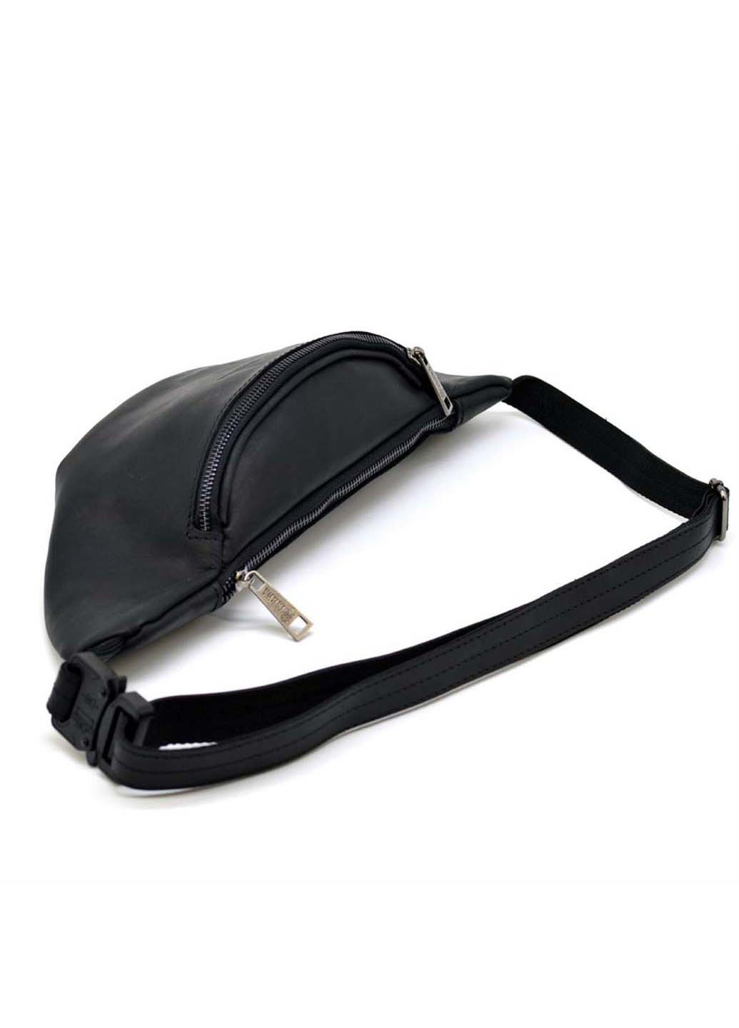 Шкіряна сумка на пояс із Чорної крейзі хорс бренду RA-3036-3md 14×36×8 TARWA (257996570)