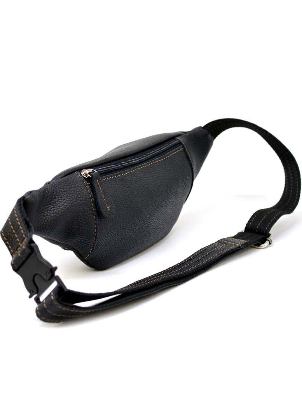 Напоясна шкіряна сумка бананка Lim-525FA Чорна LIMARY (257996532)