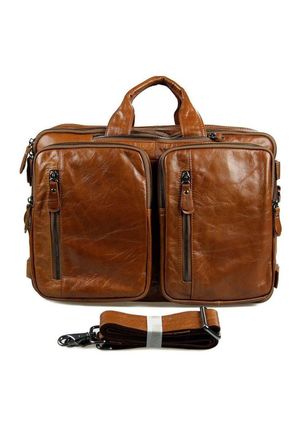 Шкіряна сумка трансформер 7014B 27×15×38 John McDee (257996658)