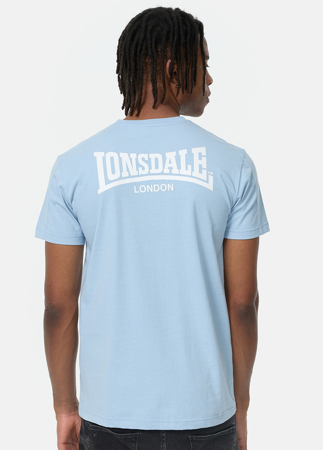 Блакитна футболка Lonsdale ARDULLIE