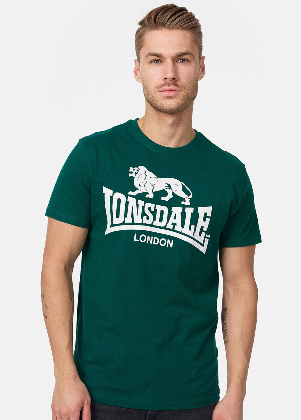 Зеленая футболка Lonsdale LOGO