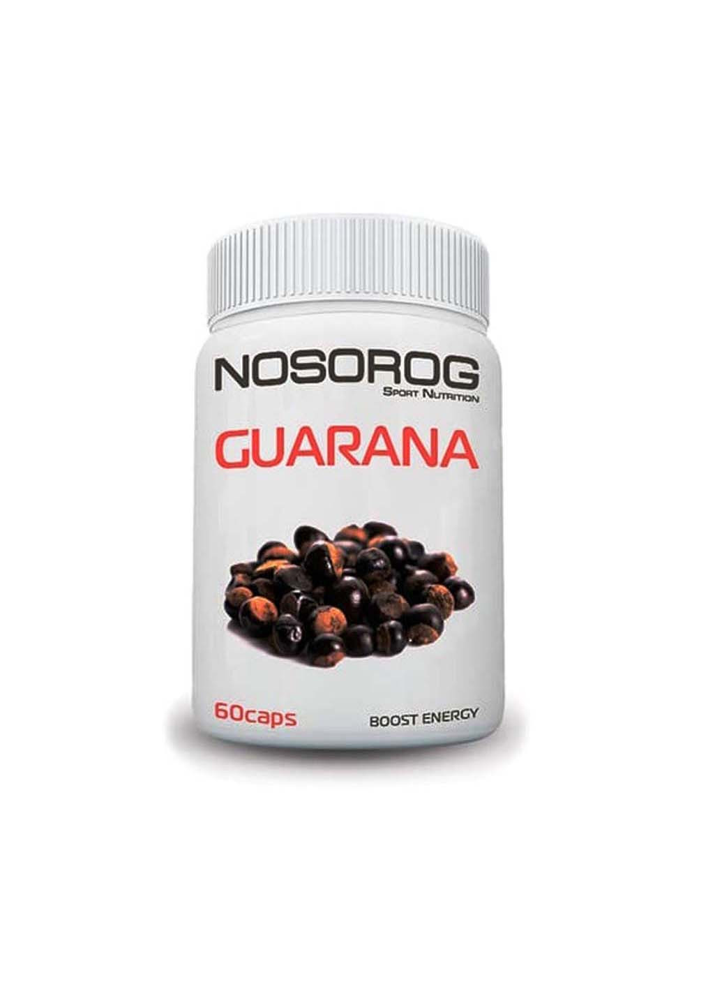Натуральная добавка для спорта Guarana 60 Caps Nosorog Nutrition (257999909)